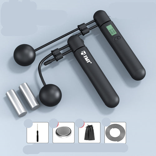 Smart Jump Rope Wireless Fitness Tracker Weight Loss Workout Steel