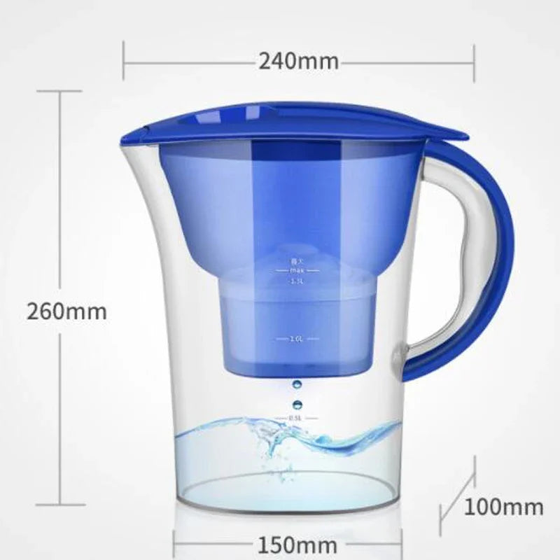 2.5L Water Purifier Kettle Capacity Water Filter Four-layer Filter
