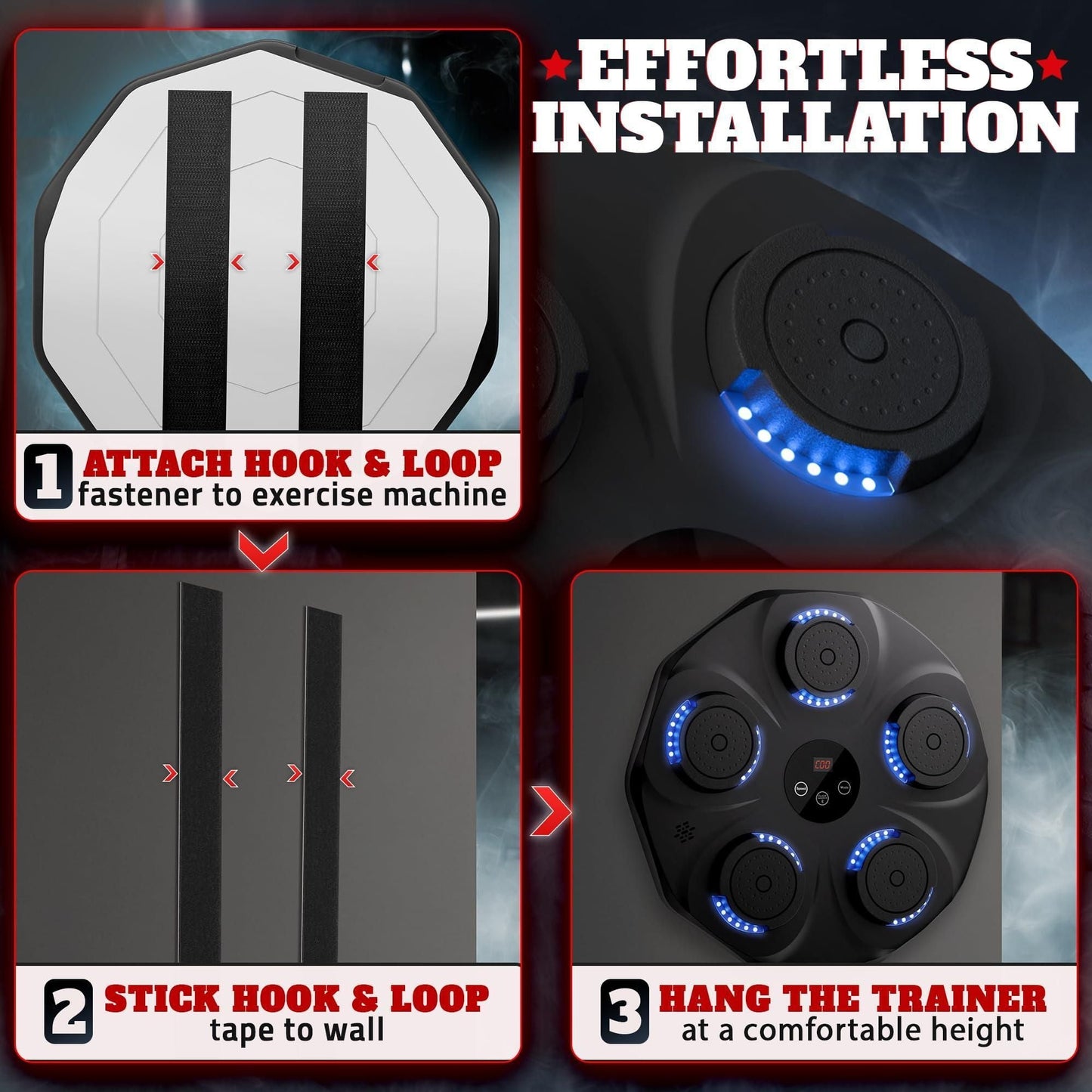 Music Boxing Machine for Adults Durable Wall Mounted Bluetooth Music