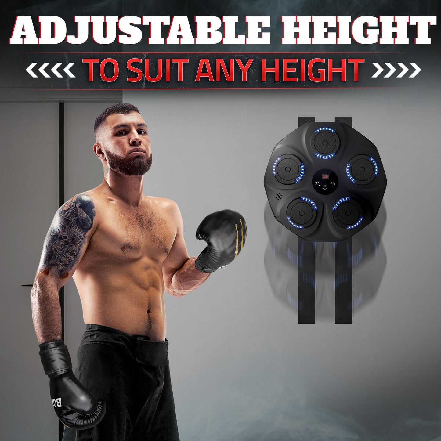 Music Boxing Machine for Adults Durable Wall Mounted Bluetooth Music