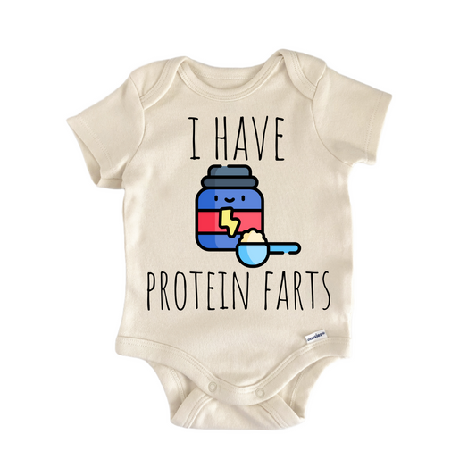 Gym Bodybuilder Working Out Fitness - Baby Bodysuit